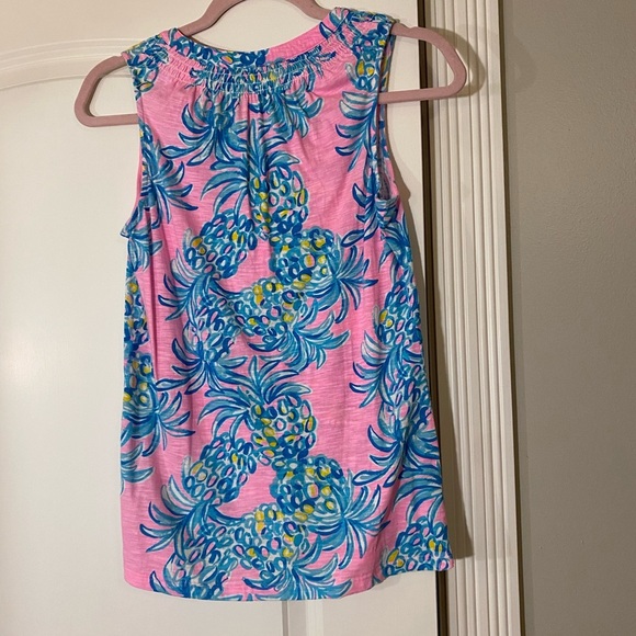 Lilly Pulitzer Essie Pineapple Printed Tunic‎ Top - Picture 8 of 8
